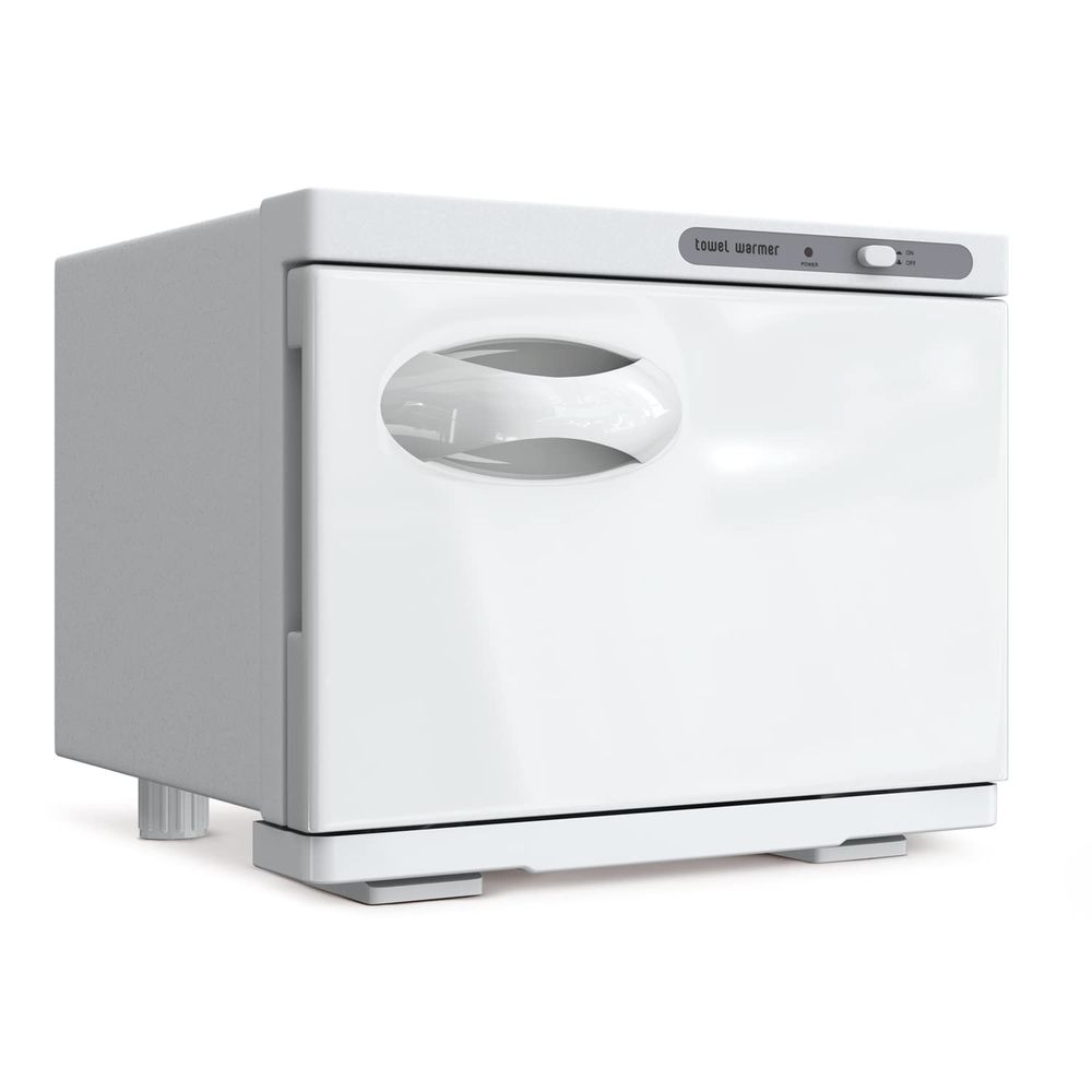 Spa & Wellness Retreat - Compact 8L White Towel Warmer Cabinet
