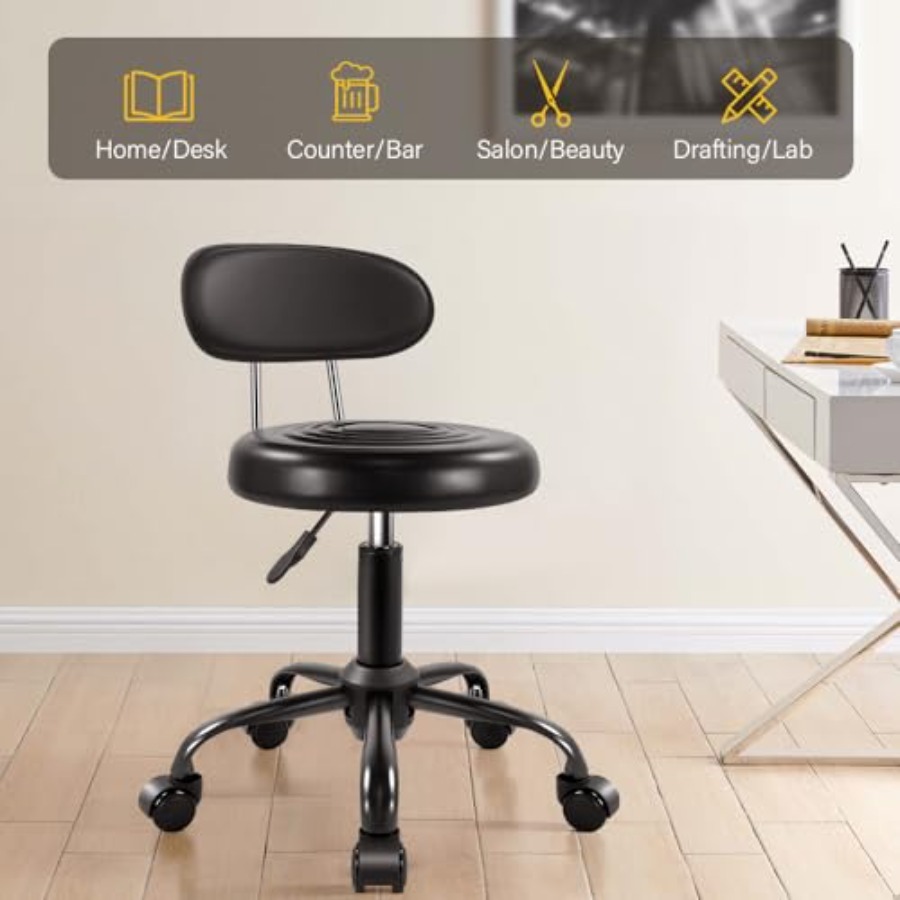 Rolling Stool with Wheels Swiv – Spa & Wellness Retreat recenzja i cena