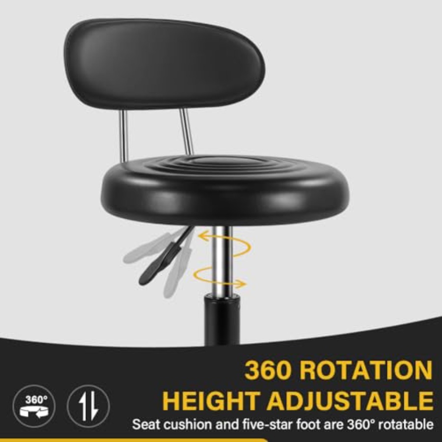 Rolling Stool with Wheels Swiv – Spa & Wellness Retreat recenzja i cena