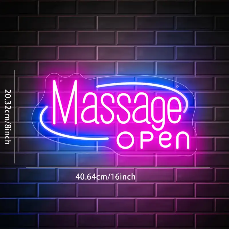 Massage Spa Open LED Neon Sign – Wellness Spa And Salon recenzja i cena