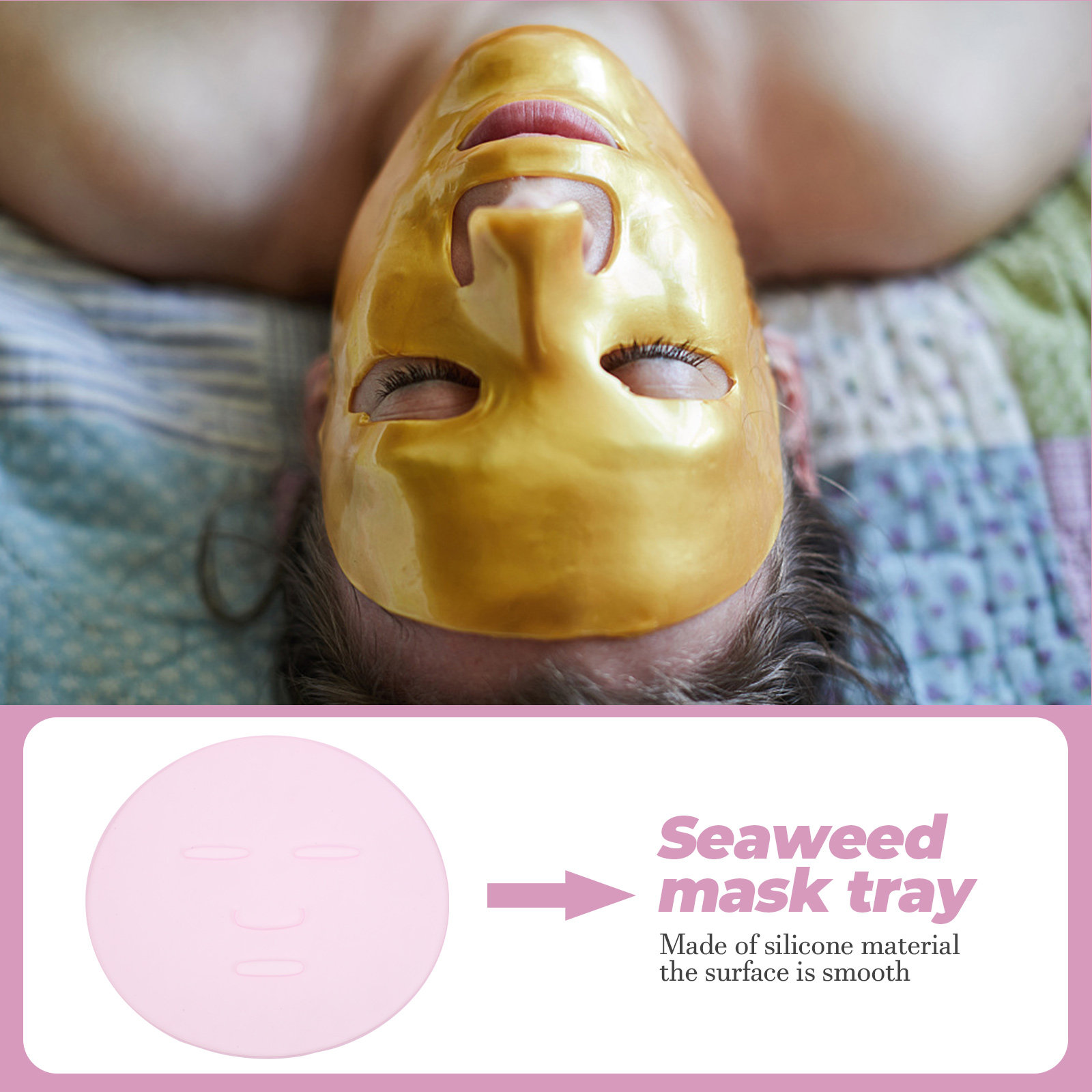 2Pcs DIY Seaweed Mask Mold Reu – Face Mask Silicone recenzja i cena