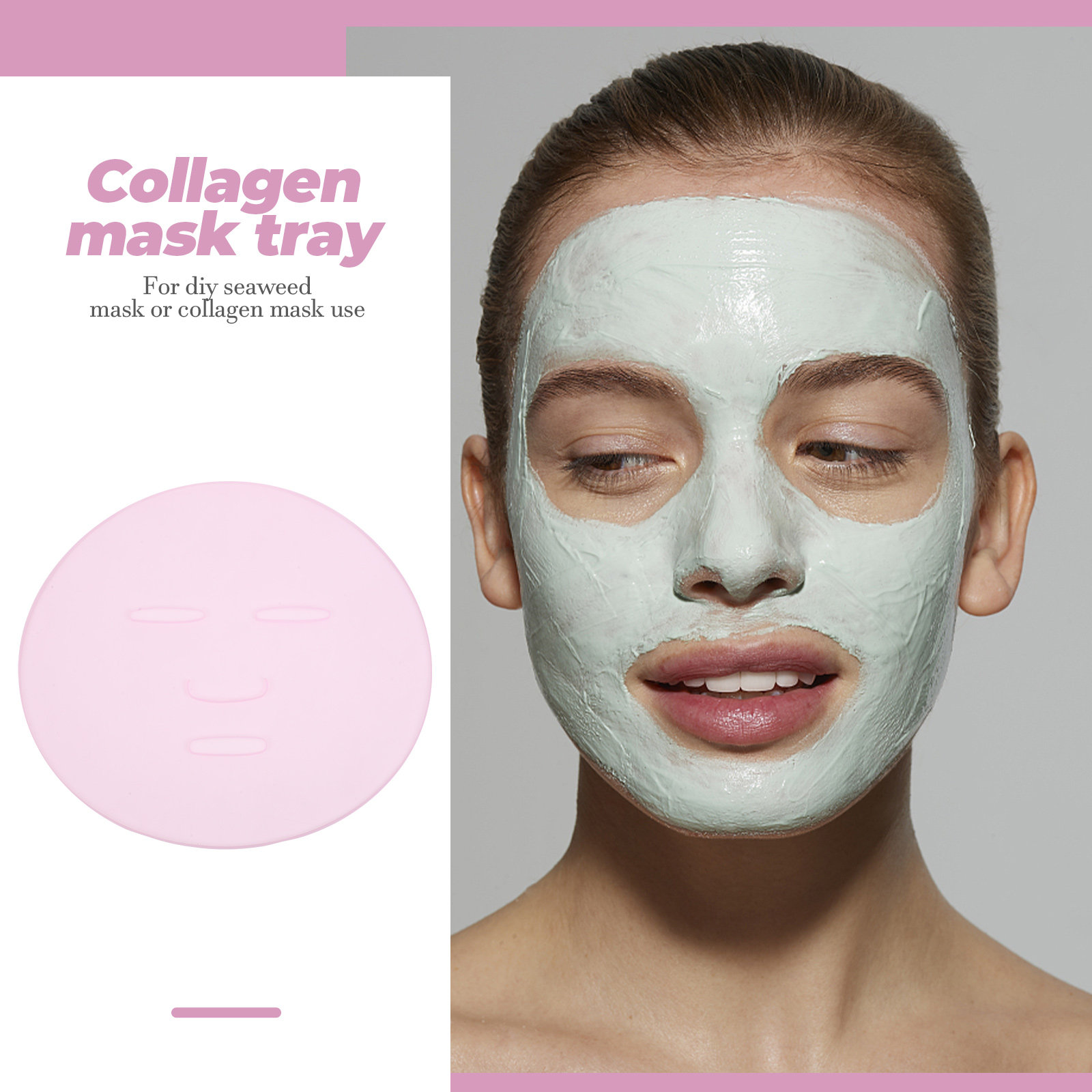 2Pcs DIY Seaweed Mask Mold Reu – Face Mask Silicone recenzja i cena