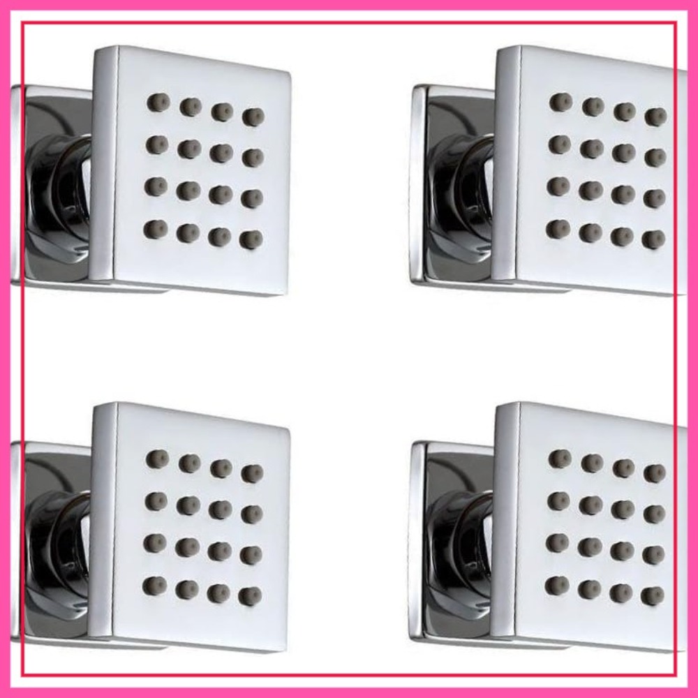 4 Pcs Square Solid Brass Showe – Spa & Wellness Retreat recenzja i cena