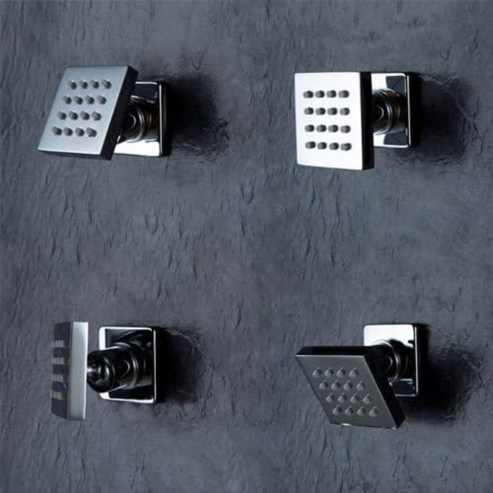 4 Pcs Square Solid Brass Showe – Spa & Wellness Retreat recenzja i cena