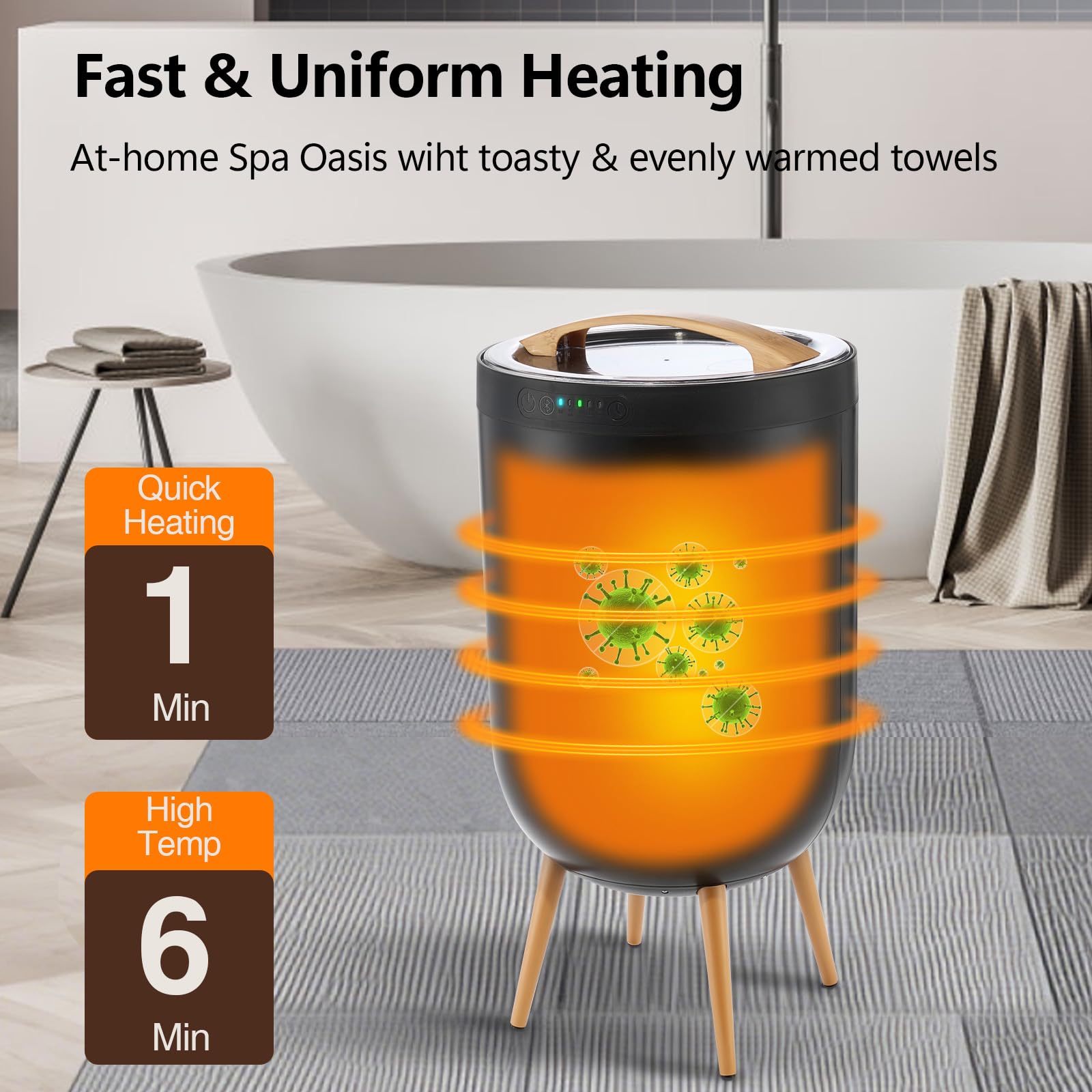 Luxury Spa Towel Warmer Bucket – Spa & Wellness Retreat recenzja i cena