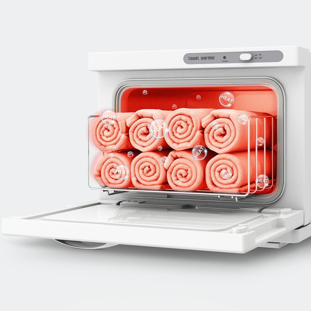Compact 8L White Towel Warmer  – Spa & Wellness Retreat recenzja i cena