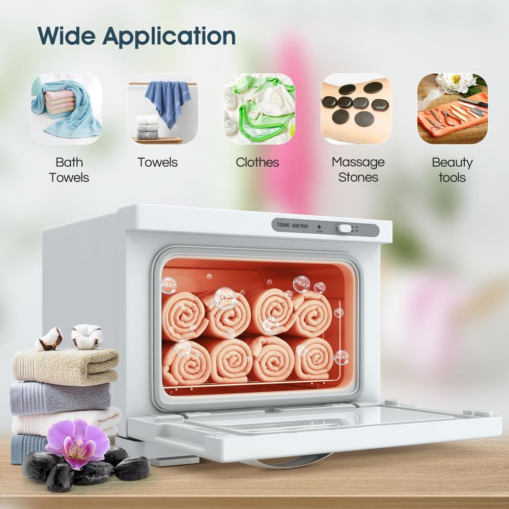 Compact 8L White Towel Warmer  – Spa & Wellness Retreat recenzja i cena