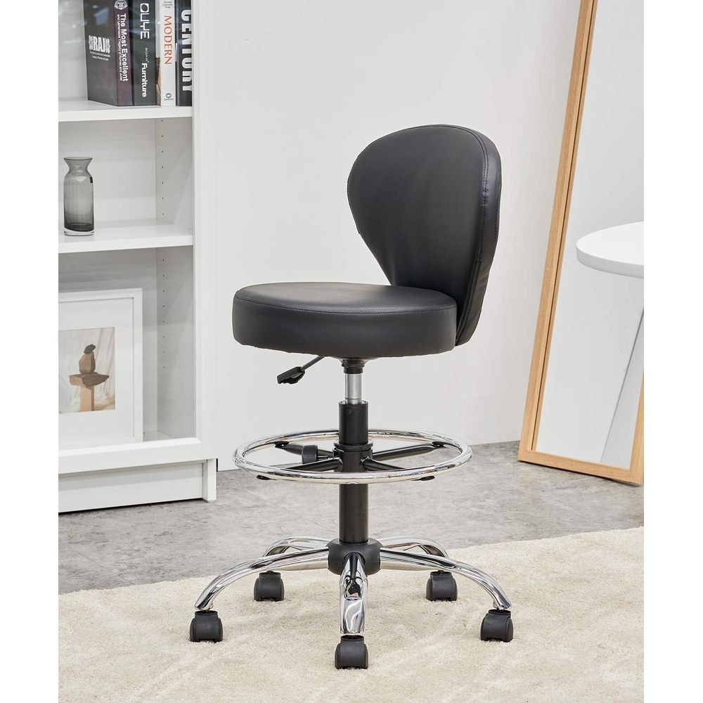 Set of 4 PVC Leather Swivel St – Spa & Wellness Retreat recenzja i cena