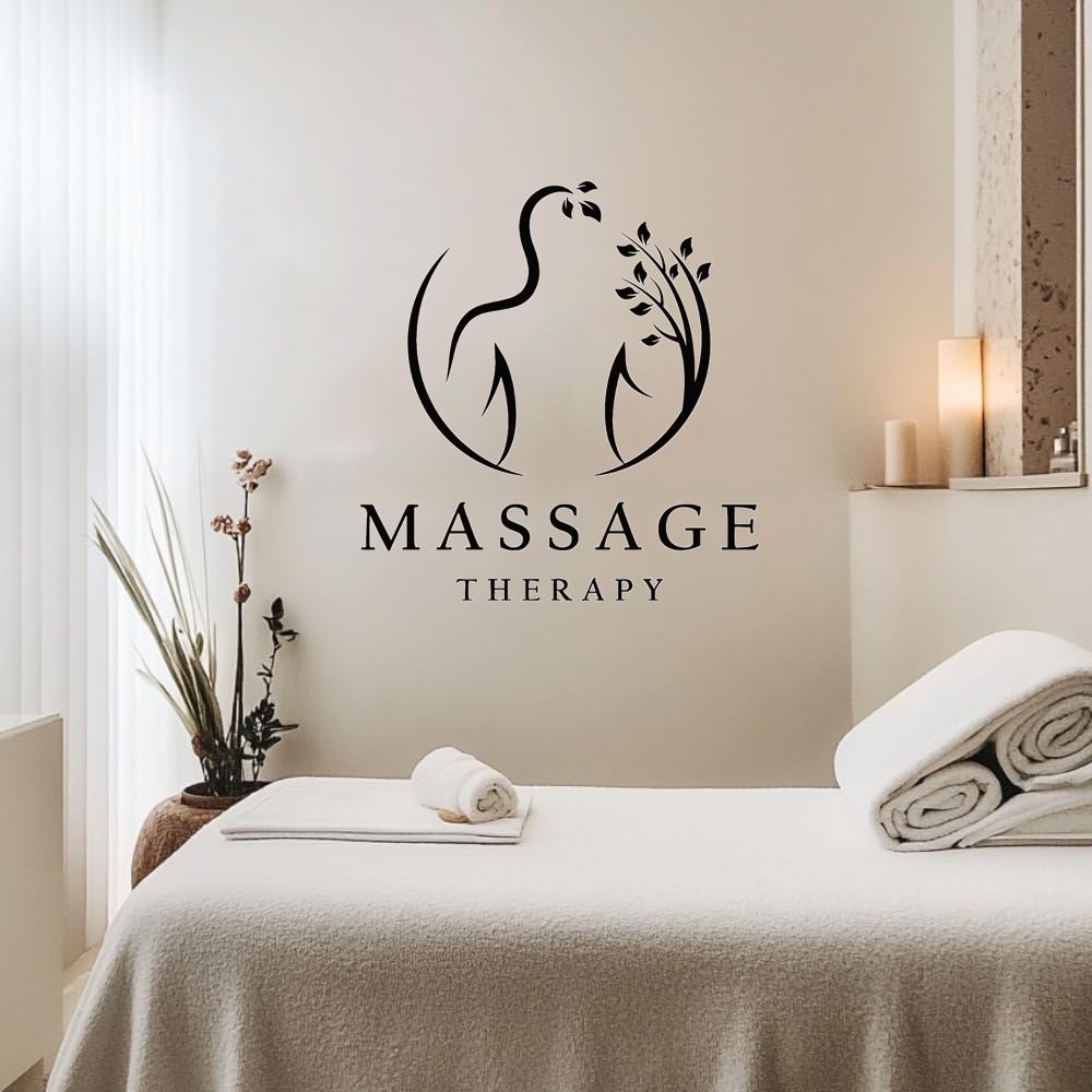 Massage Therapy Vinyl Wall Dec – Wellness Spa And Salon recenzja i cena