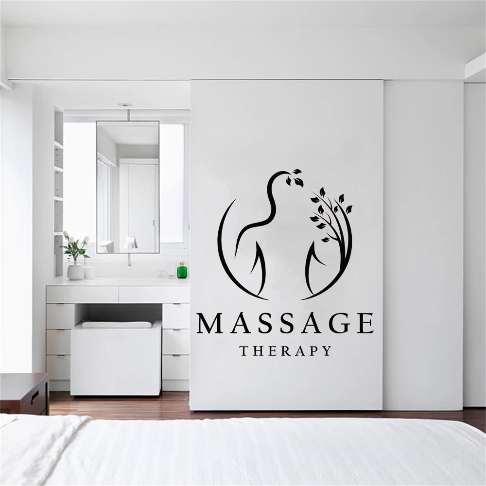Massage Therapy Vinyl Wall Dec – Wellness Spa And Salon recenzja i cena