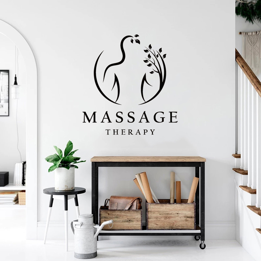 Massage Therapy Vinyl Wall Dec – Wellness Spa And Salon recenzja i cena
