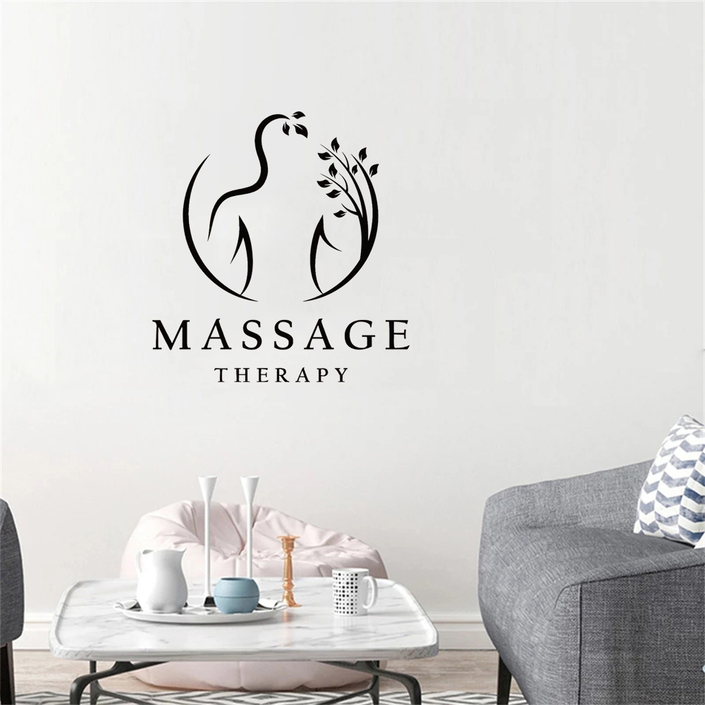 Massage Therapy Vinyl Wall Dec – Wellness Spa And Salon recenzja i cena
