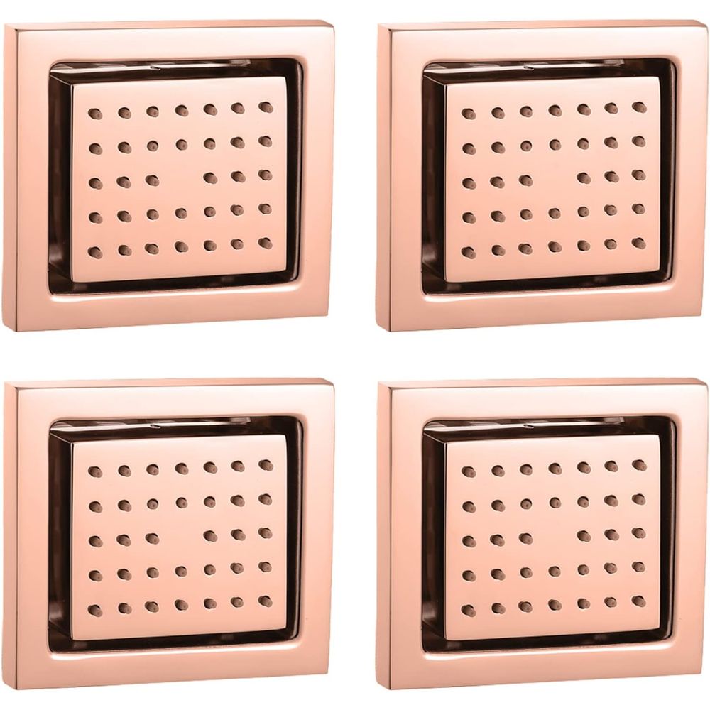 4-Piece Solid Brass Square Sho – Spa & Wellness Retreat recenzja i cena