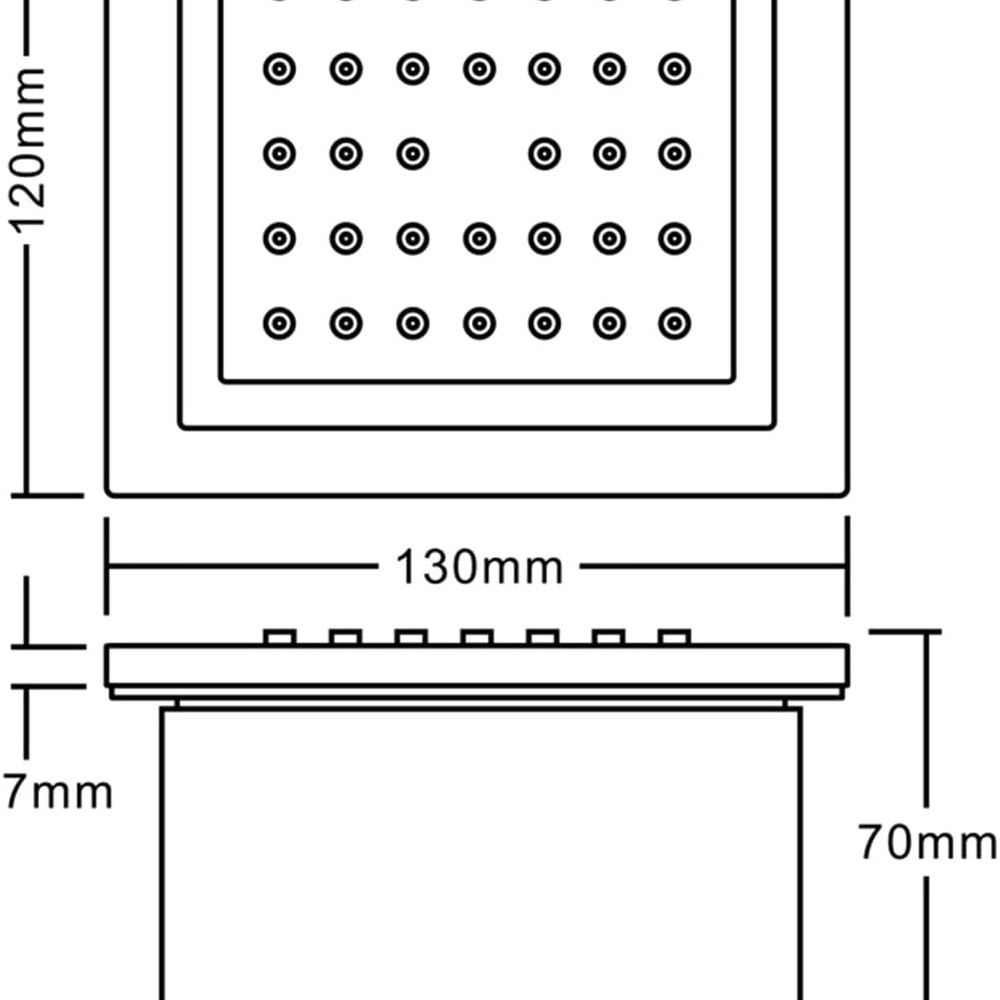 4-Piece Solid Brass Square Sho – Spa & Wellness Retreat recenzja i cena