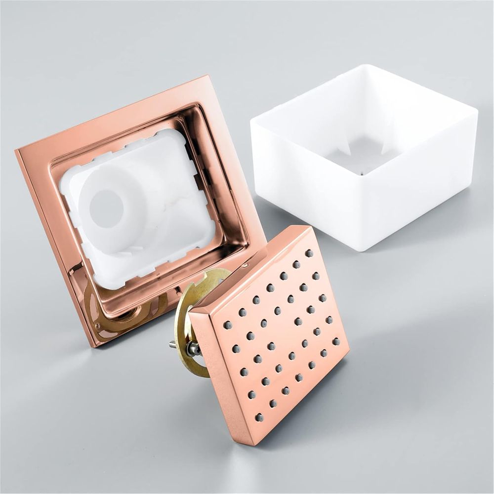 4-Piece Solid Brass Square Sho – Spa & Wellness Retreat recenzja i cena