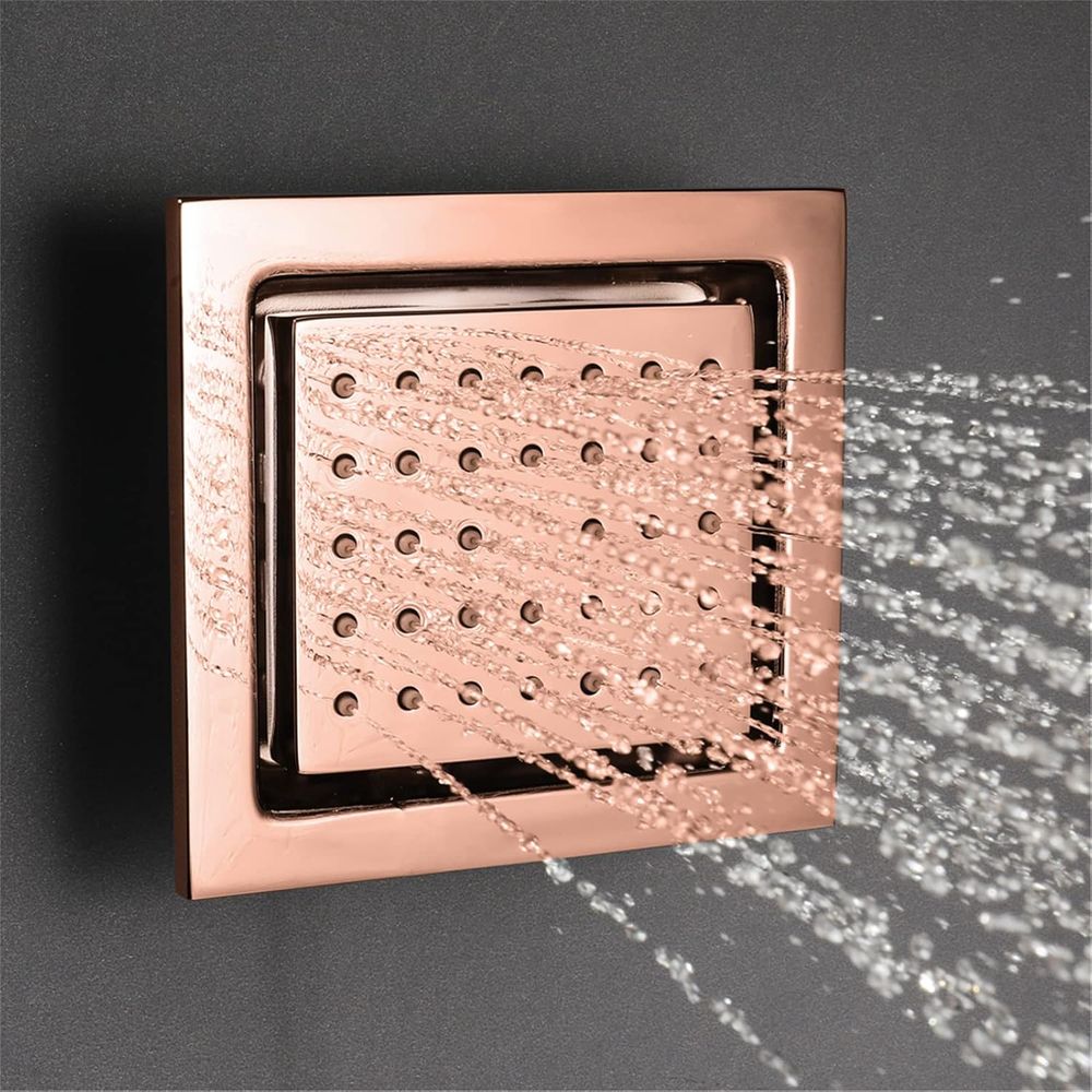 4-Piece Solid Brass Square Sho – Spa & Wellness Retreat recenzja i cena