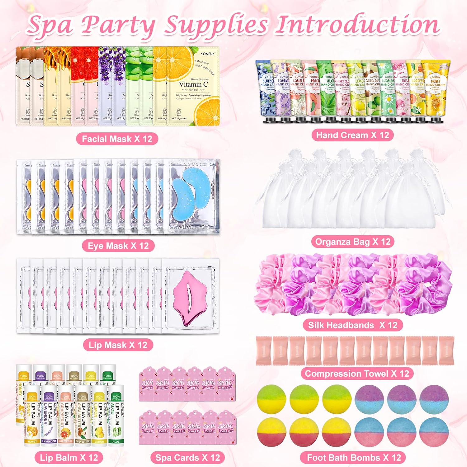 Spa Party Supplies Kit with 12 – Spa & Wellness Retreat recenzja i cena