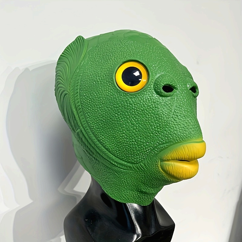 1pc Funky Green Fish Head Mask – Face Mask Silicone recenzja i cena