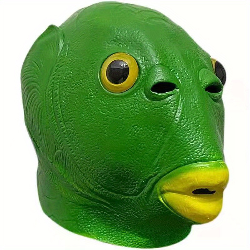 1pc Funky Green Fish Head Mask – Face Mask Silicone recenzja i cena