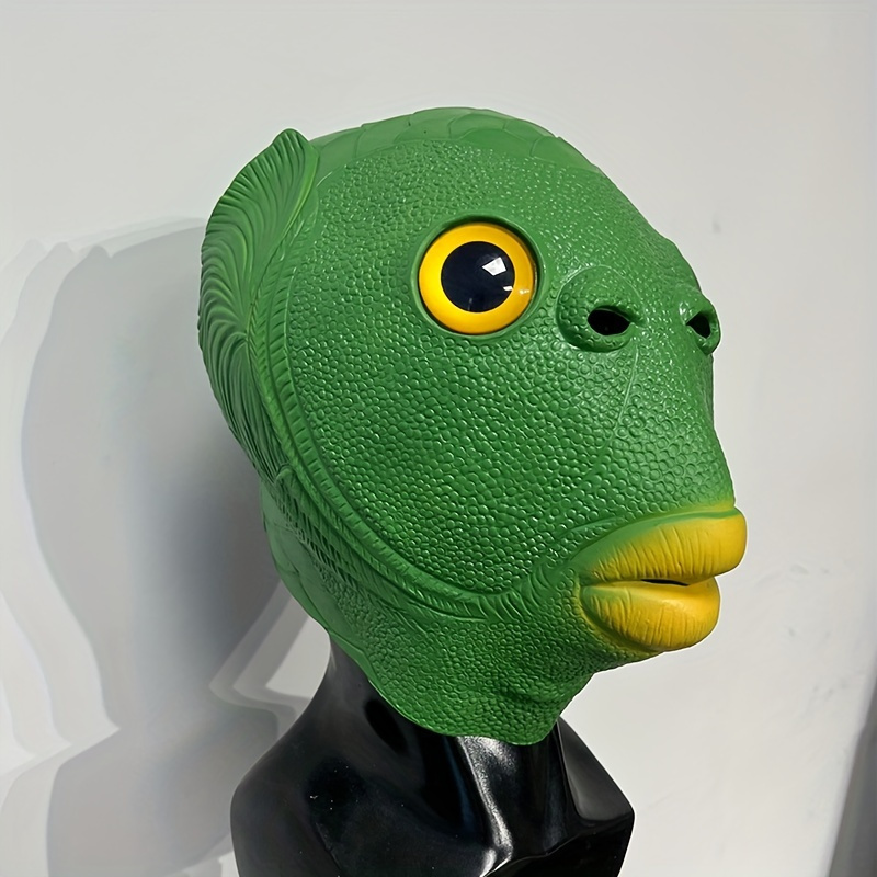 1pc Funky Green Fish Head Mask – Face Mask Silicone recenzja i cena